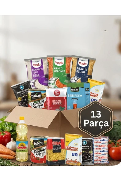 Araz et Temel Gıda Erzak Kumanya Paketi (13 Parça) ürün görseli 1