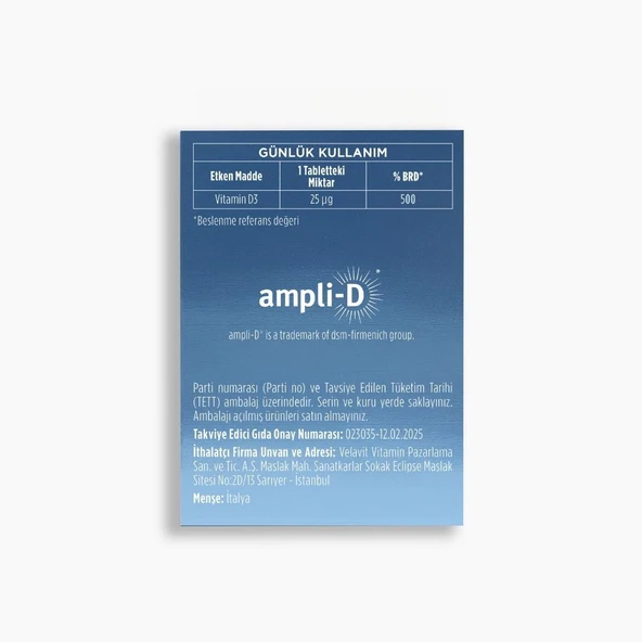 Velavit V-Rapid Vit D 60 Tablet - Resim 6