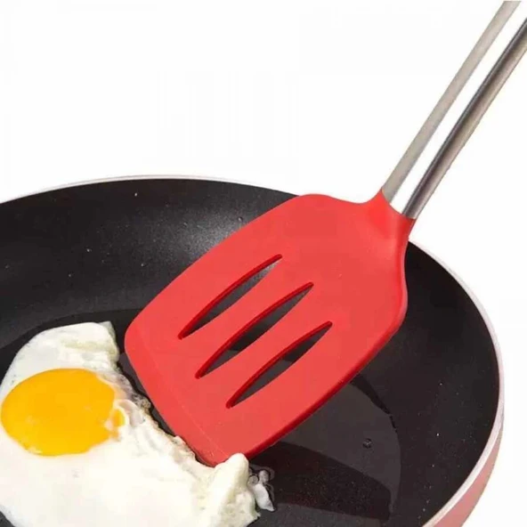 Silikon Spatula Kırmızı (SS-35K) - Resim 3