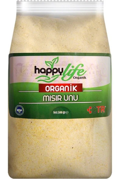 Araz et Happylife Organik Mısır Unu Poşet 500 Gr x 6 Paket ürün görseli 1