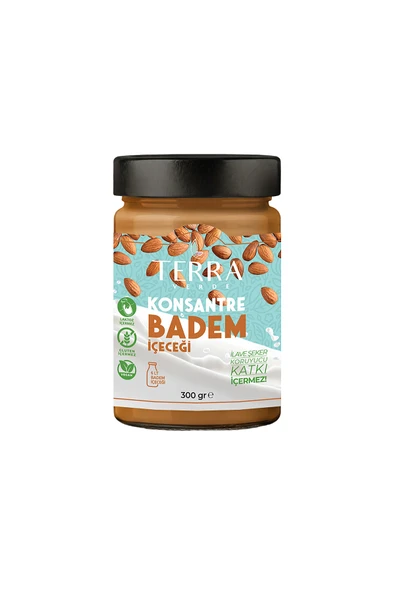 Terra Verde Şekersiz Badem Sütü 300 ML (Glutensiz) ürün görseli 1