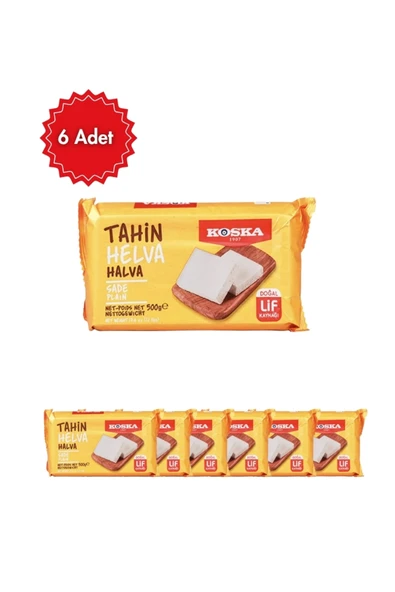 Koska Tahin 500 gr x 6 Paket (Ekonomik Avantaj Koli) ürün görseli 1