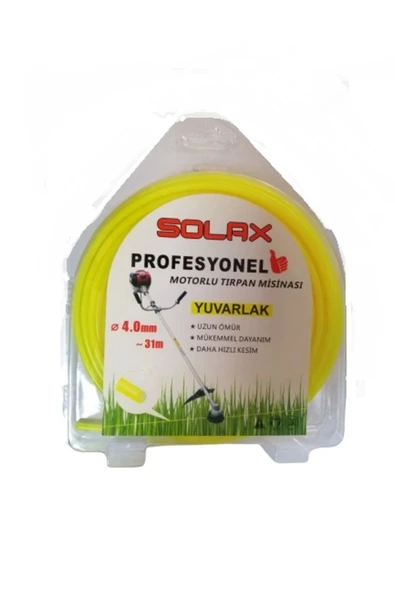 Solax Misina 4.0mm 31 Metre Sarı Yuvarlak Misina Tırpan ürün görseli 1