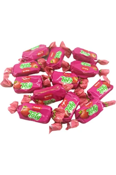 KENT Tofy Çilekli Şeker 1 Kg x 12 Paket ürün görseli 1