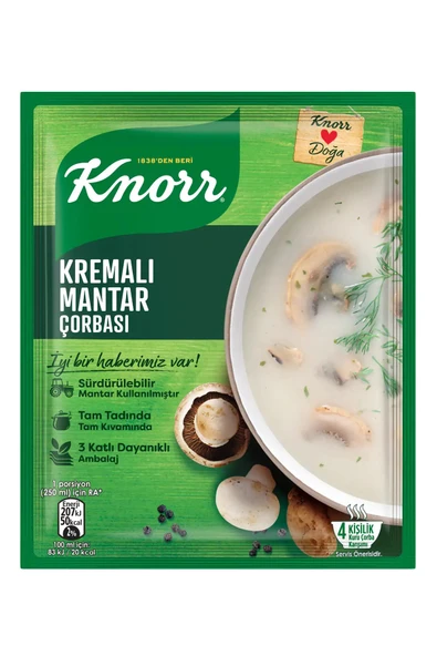 Knorr Kremalı Mantar Çorbası 63 gr 12 Adet ürün görseli 1