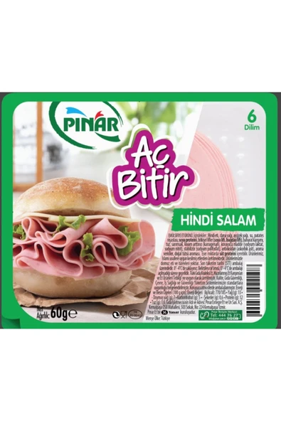 Pınar Hindi Salam Aç Bitir 60 g | Pratik ve Lezzetli Şarküteri ürün görseli 1