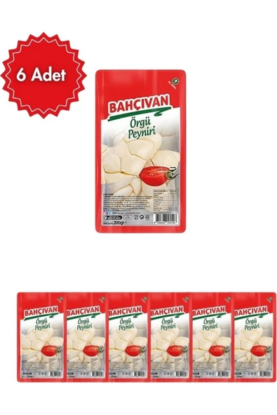 Bahçıvan Örgü Peyniri 200 gr x 6 Adet – Doğal, Tam Yağlı, Lif Lif Ayrılan Yöresel Peynir ürün görseli 1