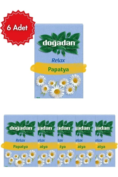 Doğadan Papaya Poşet Çay x 6 Paket ürün görseli 1