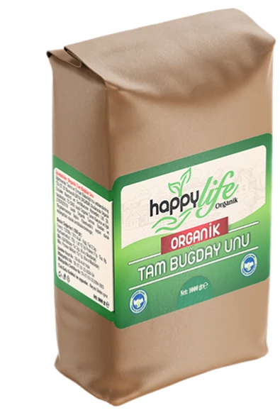 Happy Life Happylife Organik Tam buğday Unu 1000 gr. x 6 Adet ürün görseli 1