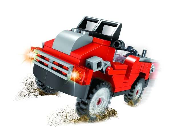 Ausini City Kırmızı Jeep  Parça ürün görseli 1