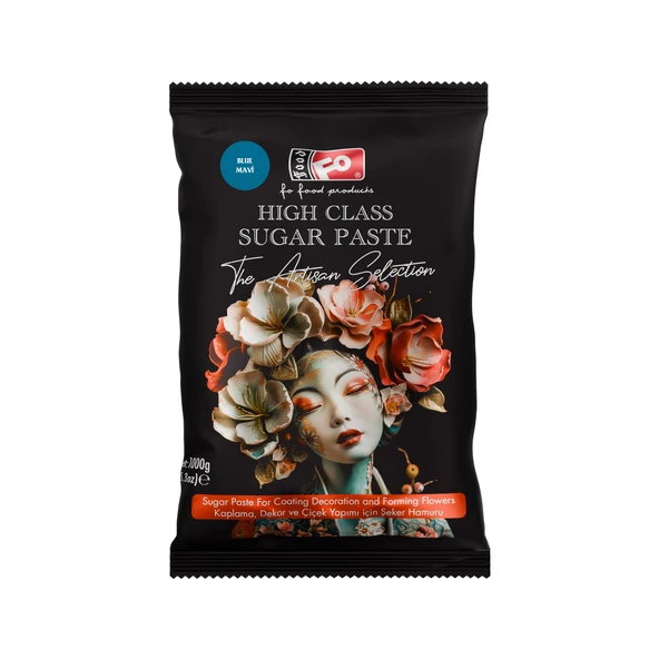 Mavi High Class Kaplama, Dekor ve Çiçek Yapımı için Şeker Hamuru 1 kg ürün görseli 1