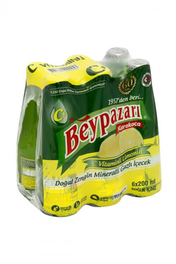 BEYPAZARI Soda Limon Aromalı 200 ml 6lı ürün görseli 1