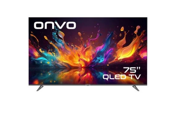 Onvo 75VQ90F3UA 75'' 190 Ekran Uydu Alıcılı 4K Ultra HD Google Smart QLED TV ürün görseli 1