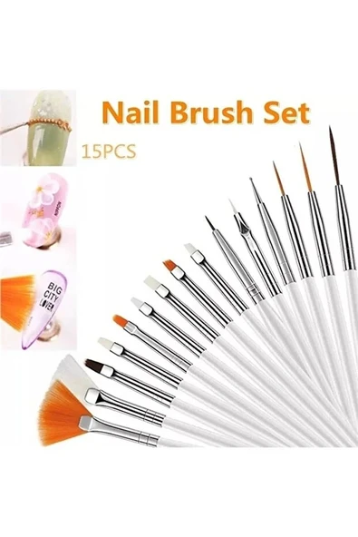 Fontenay 15'li Tırnak Nail Art Desen Tırnak Süsleme Ve Boyama Fırça Seti ürün görseli 1