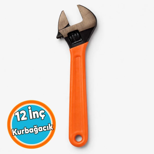 Kurbağacık 12 İnç 300 Mm 30 Cm Metal Sabitleme İngiliz Anahtarı Kurbacık ürün görseli 1