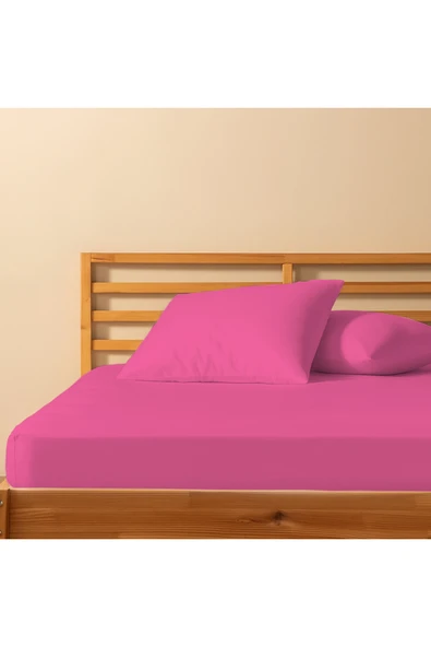 %100 Pamuklu Çift Kişilik Lastikli Çarşaf - 50x70 Yastık Kılıfı ( 2 Adet ) ürün görseli 1