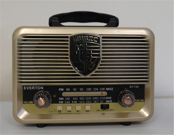 Everton Rt-720 Bluetooth-Usb-Sd-Fm Nostaljik Radyo - Resim 2