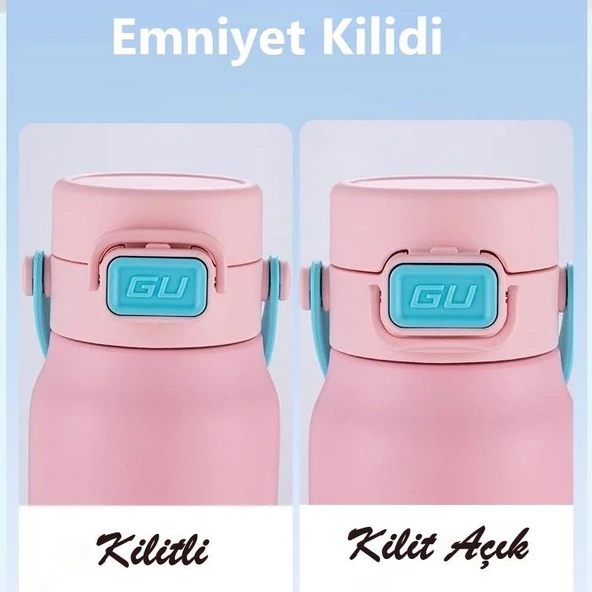 Dodge Çelik Termos Matara 580Ml Mavi - Resim 3