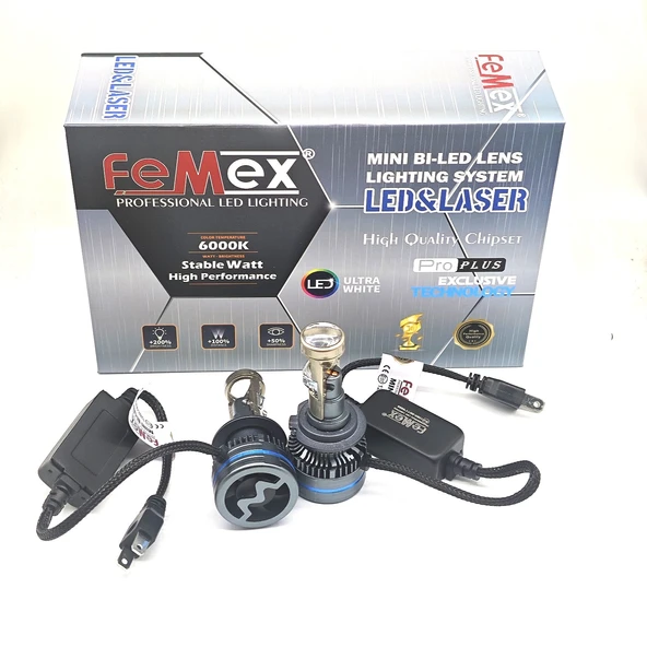 Femex H7 Pro Plus Exclusive Mini Bi-Led Kendinden Mercekli Csp Lextar Chipset ürün görseli 1