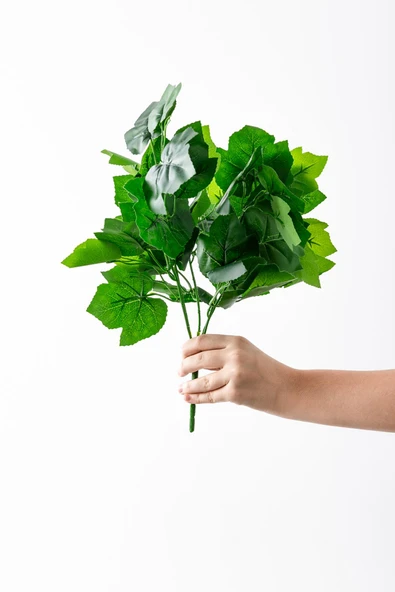 Yapay Yeşillik Demeti Yeşil 40 Cm 5 Dal ürün görseli 1