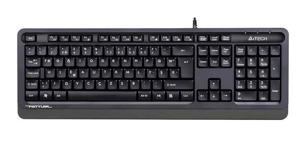 F TR Usb Fsytyler Multimedya Kablolu Klavye Gri FK10 ürün görseli 1