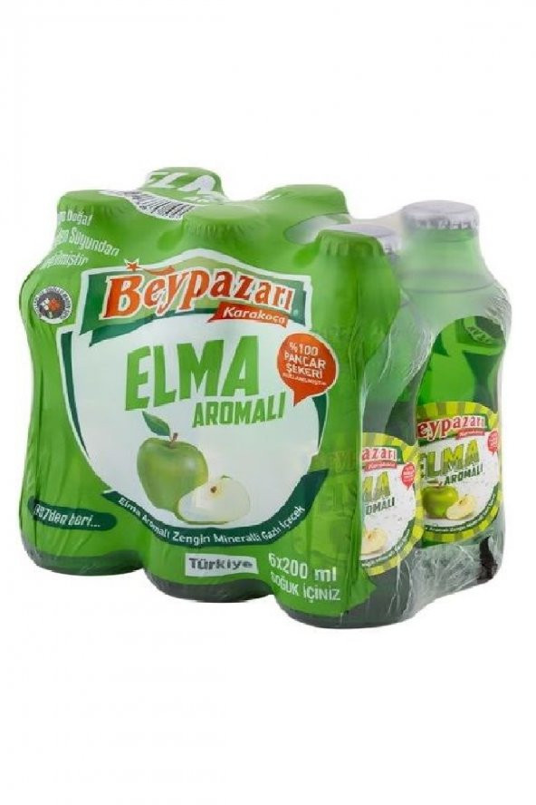 BEYPAZARI Soda Elma Aromalı 200 ml 6lı ürün görseli 1