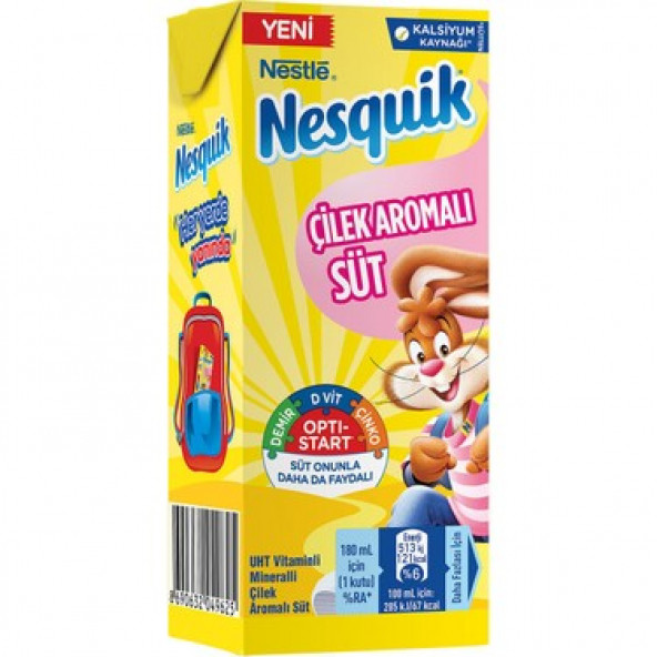 Nesquik Çilek Aromalı Süt 180 ml ürün görseli 1