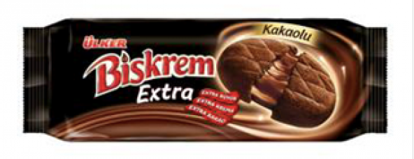ÜLKER Biskrem Extra Kakaolu Kremalı 184 gr ürün görseli 1
