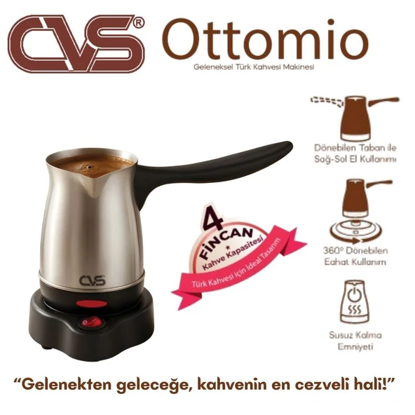 CVS DN 19832 Elektrikli Çelik Cezve - Resim 2
