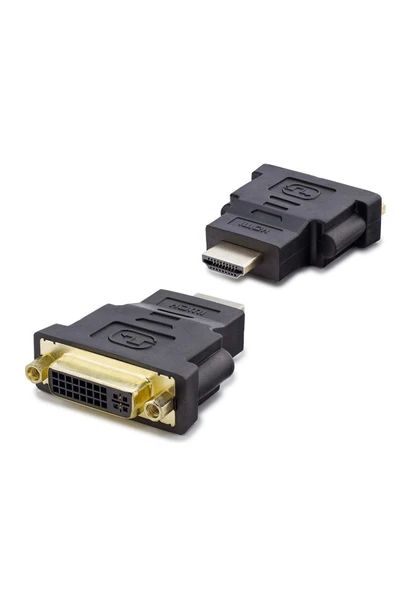 Hadron Hdx1255 Hdmi (M) To Dvi (F) Adaptör 24+5 Siyah ürün görseli 1