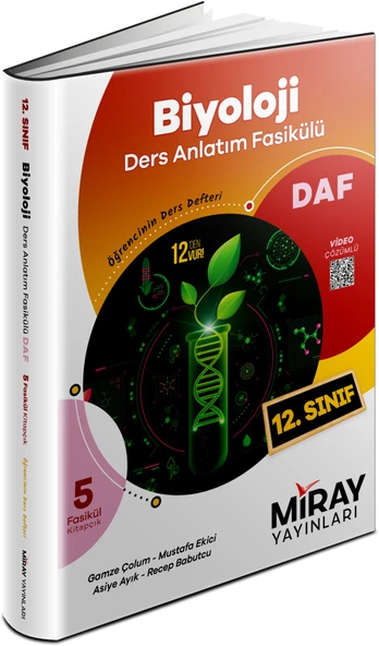 Miray 2024 12. Sınıf Biyoloji Ders Anlatım Fasikülleri ürün görseli 1
