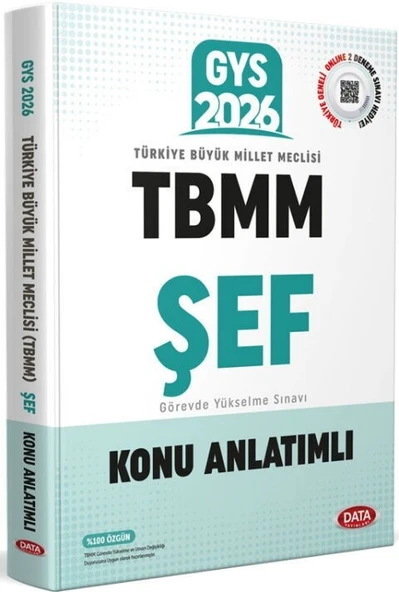 2026 GYS TBMM Şef Konu Anlatımlı Data Yayınları ürün görseli 1