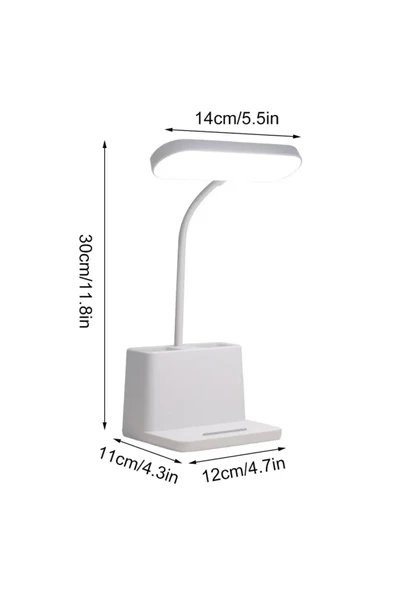 Mucit Home Masa Lambası Telefon Standlı Kademeli Ders Çalışma Okuma Işığı Gece Lambası ürün görseli 1