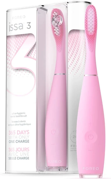 Foreo Issa 3 Şarjlı Diş Fırçası Pearl Pink ürün görseli 1