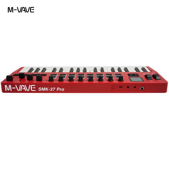 M-VAVE SMK 37 PRO MİDİ KLAVYE KIRMIZI - Resim 2