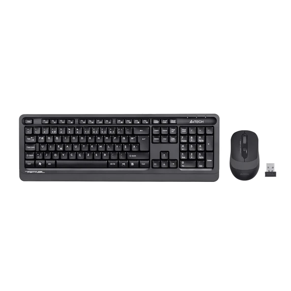 F TR 2.4G Kablosuz Klavye + Mouse Set Gri FG1010F ürün görseli 1