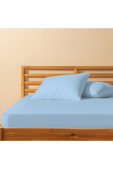 %100 Pamuklu Tek Kişilik Lastikli Çarşaf - 50x70 Yastık Kılıfı (1 Adet) ürün görseli 1
