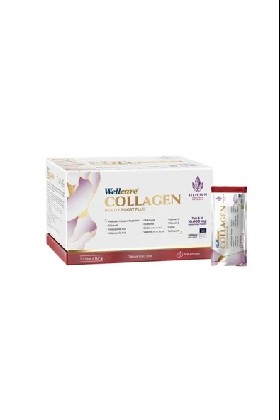 Wellcare Collagen Beauty Boost Plus 10.000 Mg Nar Aromalı 30 Saşe ürün görseli 1