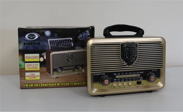 Everton Rt-720 Bluetooth-Usb-Sd-Fm Nostaljik Radyo ürün görseli 1