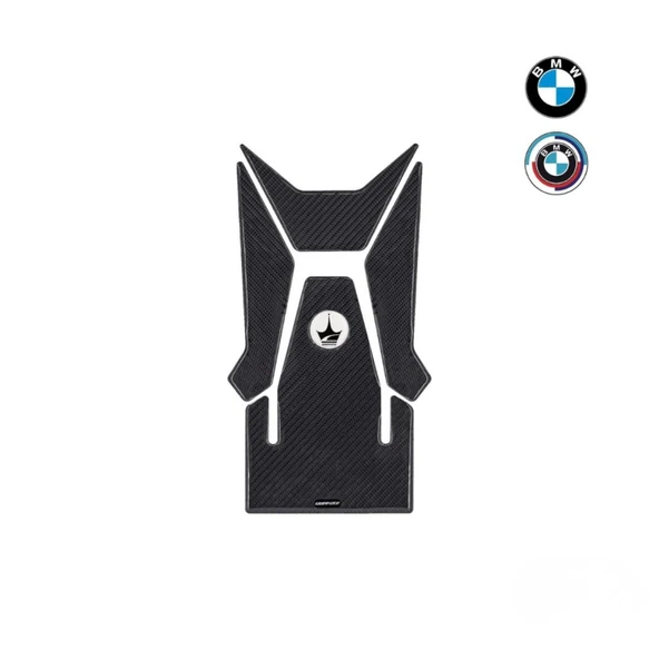 Grippatch - BMW S1000XR (2023) Uyumlu Kaydırmaz 6D Karbon Tank Pad Seti GC44-DK ürün görseli 1