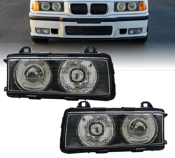JUNYAN Bmw e36 zkw ön far lambası mercekli 1991 / 1999 ürün görseli 1