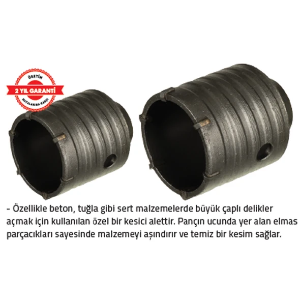 BETON DELME PANÇ 55 mm 200 ADAPTÖRLÜ ürün görseli 1