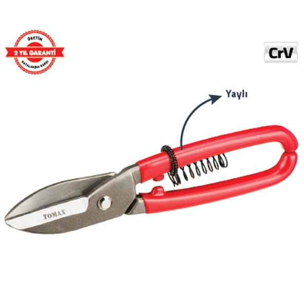 TENEKECİ MAKASI 250 mm PVC YAYLI ürün görseli 1