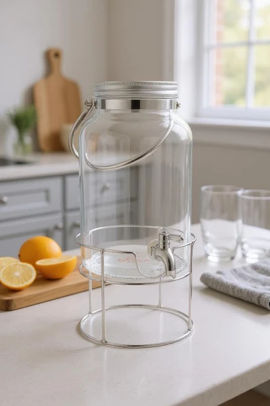 Bambum Crystal - Metal Standlı Cam Sebil 6L ürün görseli 1