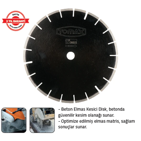 ELMASLI BETON KESME 350 x 3,2 x 8 x 25,4 mm ürün görseli 1
