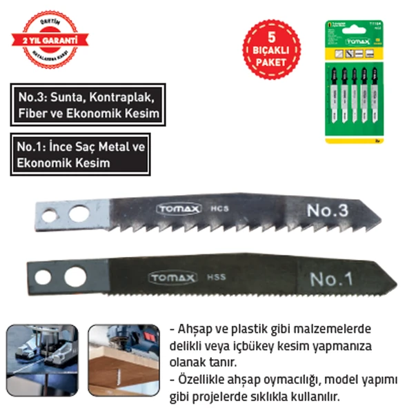 DEKUPAJ AĞZI BIÇAĞI (DELİKLİ) NO.1 (5x5 25 Adet) ürün görseli 1