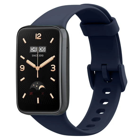 Mi Band 7 Pro İle Uyumlu Yumuşak Soft Silikon Tokalı Kordon  Lacivert ürün görseli 1