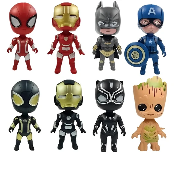 Avangers Süper Kahramanlar Hareketli 8'li Figür Set ürün görseli 1