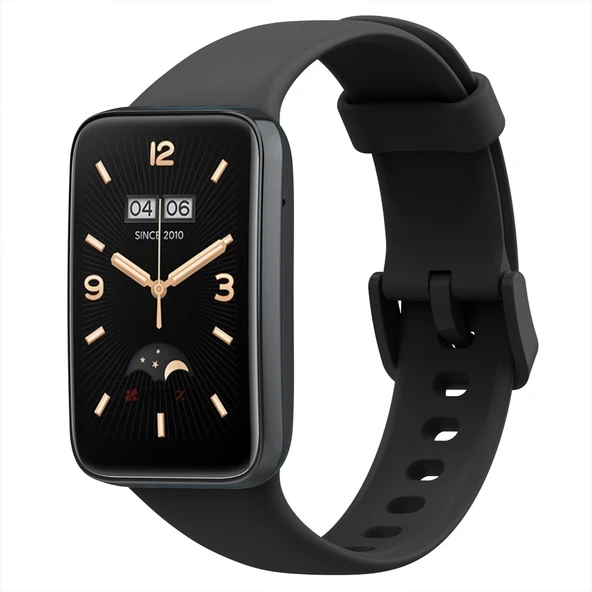 Mi Band 7 Pro İle Uyumlu Yumuşak Soft Silikon Tokalı Kordon  Siyah ürün görseli 1