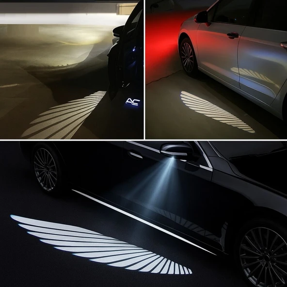 AUTOGP Üniversal ayna altı led angel kanat ürün görseli 1